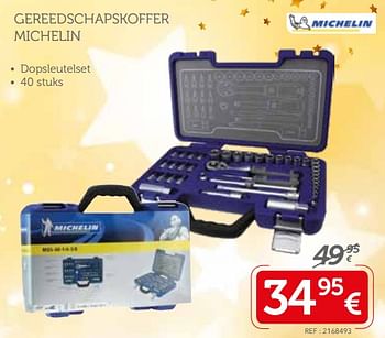 Promoties Gereedschapskoffer michelin - Michelin - Geldig van 03/12/2017 tot 07/01/2018 bij Auto 5