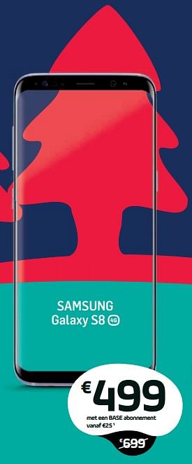Promoties Samsung galaxy s8 - Samsung - Geldig van 04/12/2017 tot 03/01/2018 bij Base