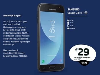 Promotions Samsung galaxy j3 2017 - Samsung - Valide de 04/12/2017 à 03/01/2018 chez Base