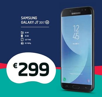 Promoties Samsung galaxy j7 2017 - Samsung - Geldig van 04/12/2017 tot 03/01/2018 bij Base