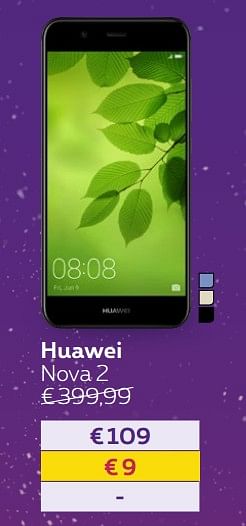 Promotions Huawei nova 2 - Huawei - Valide de 24/11/2017 à 01/01/2018 chez Proximus