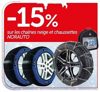 Promotions -15% sur les chaînes neige et chaussettes norauto - Norauto - Valide de 03/12/2017 à 07/01/2018 chez Auto 5