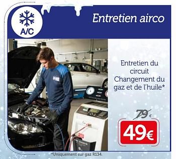 Promotions Entretien airco - Produit maison - Auto 5  - Valide de 03/12/2017 à 07/01/2018 chez Auto 5