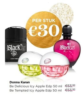 Promoties Donna karan be deliciius icy apple edp of be tempted icy apple edp - Donna Karan - Geldig van 04/12/2017 tot 31/12/2017 bij ICI PARIS XL