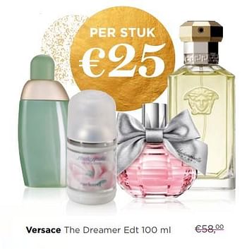 Promoties Versace the dreamer edt - Versace - Geldig van 04/12/2017 tot 31/12/2017 bij ICI PARIS XL