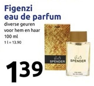 Promoties Figenzi eau de parfum - Huismerk - Action - Geldig van 06/12/2017 tot 12/12/2017 bij Action