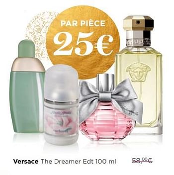 Promotions Versace the dreamer edt - Versace - Valide de 04/12/2017 à 31/12/2017 chez ICI PARIS XL