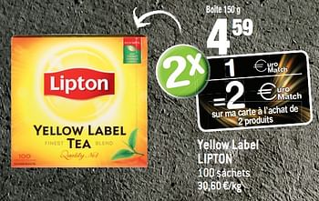 Promoties Yellow label lipton - Lipton - Geldig van 06/12/2017 tot 12/12/2017 bij Smatch