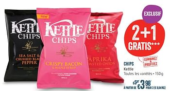 Promotions Chips kettle - Kettle - Valide de 07/12/2017 à 17/12/2017 chez Delhaize