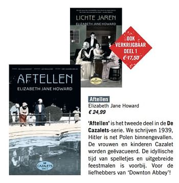 Promotions Aftellen elizabeth jane howard - Produit Maison - Standaard Boekhandel - Valide de 01/12/2017 à 31/12/2017 chez Standaard Boekhandel