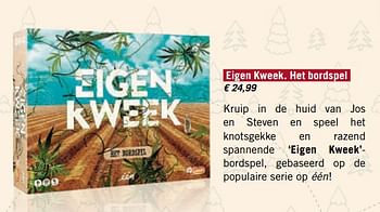 Promoties Eigen kweek. het bordspel - Just Games - Geldig van 01/12/2017 tot 31/12/2017 bij Standaard Boekhandel