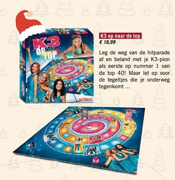 Promoties K3 op naar de top - Studio 100 - Geldig van 01/12/2017 tot 31/12/2017 bij Standaard Boekhandel
