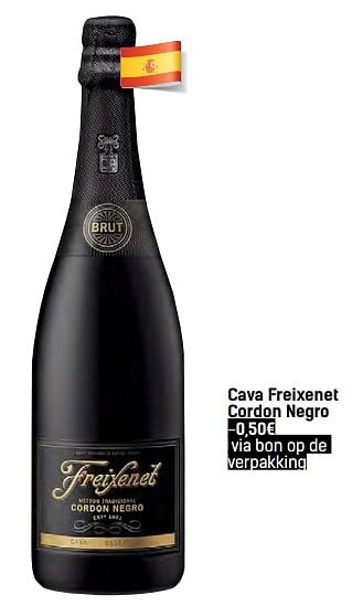 Promoties Cava freixenet cordon negro - Freixenet - Geldig van 06/12/2017 tot 24/12/2017 bij Carrefour
