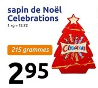 Promotions Sapin de noël celebrations - Celebrations - Valide de 06/12/2017 à 12/12/2017 chez Action