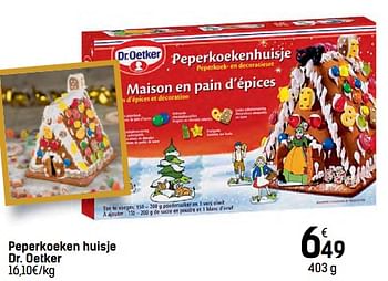 Promoties Peperkoeken huisje dr. oetker - Dr. Oetker - Geldig van 06/12/2017 tot 24/12/2017 bij Carrefour