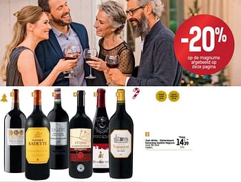 Promoties Zuid-afrika - stellenbosch kanonkop kadette magnum rood, mo 2014 - Rode wijnen - Geldig van 06/12/2017 tot 24/12/2017 bij Carrefour