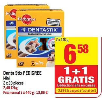 Promoties Denta stix pedigree - Pedigree - Geldig van 06/12/2017 tot 12/12/2017 bij Match