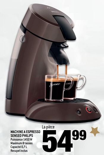 Promotions Machine a espresso senseo philips - Philips - Valide de 06/12/2017 à 12/12/2017 chez Match