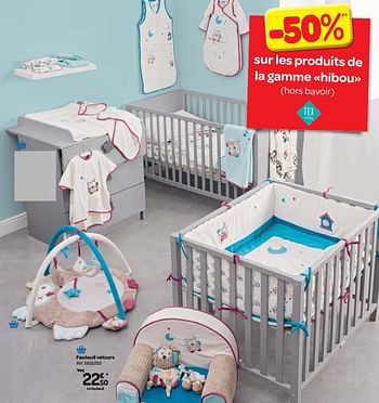 Tex Baby Tex Baby Fauteuil Velours En Promotion Chez Carrefour