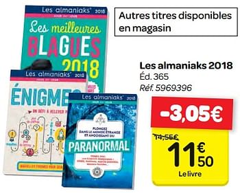 Promotions Les almaniaks 2018 - Produit maison - Carrefour  - Valide de 06/12/2017 à 11/12/2017 chez Carrefour