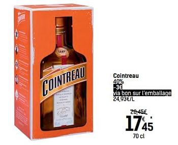Promotions Cointreau - Cointreau - Valide de 06/12/2017 à 24/12/2017 chez Carrefour