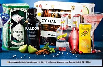 Promotions Schweppes tonic - Schweppes - Valide de 06/12/2017 à 24/12/2017 chez Carrefour