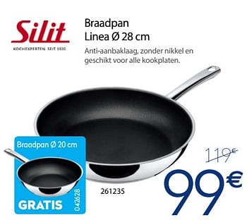 Promoties Silit braadpan linea - Silit - Geldig van 04/12/2017 tot 31/12/2017 bij Krefel