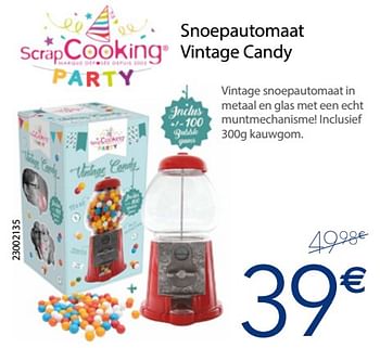Promoties Snoepautomaat vintage candy - Scrapcooking - Geldig van 04/12/2017 tot 31/12/2017 bij Krefel