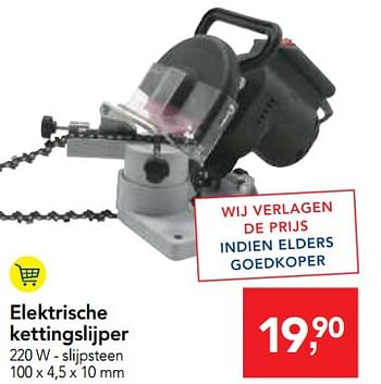 Promoties Elektrische kettingslijper - Huismerk - Makro - Geldig van 13/12/2017 tot 30/12/2017 bij Makro