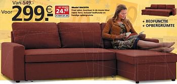 Promoties Model dacota - Huismerk - Seats and Sofas - Geldig van 10/12/2017 tot 16/12/2017 bij Seats and Sofas