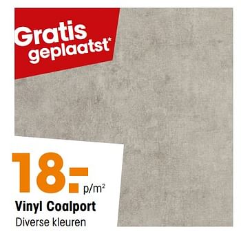 Promoties Vinyl coalport - Huismerk - Kwantum - Geldig van 11/12/2017 tot 17/12/2017 bij Kwantum