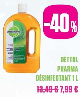 Promoties Dettol pharma désinfectant - Dettol - Geldig van 01/12/2017 tot 28/02/2018 bij Medi-Market