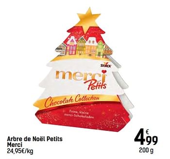 Promoties Arbre de noël petits merci - MERCI - Geldig van 06/12/2017 tot 24/12/2017 bij Carrefour