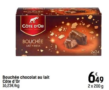 Promotions Bouchée chocolat au lait côte d`or - Cote D'Or - Valide de 06/12/2017 à 24/12/2017 chez Carrefour