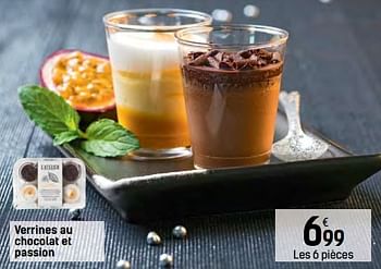 Promoties Verrines au chocolat et passion - Huismerk - Carrefour  - Geldig van 06/12/2017 tot 24/12/2017 bij Carrefour