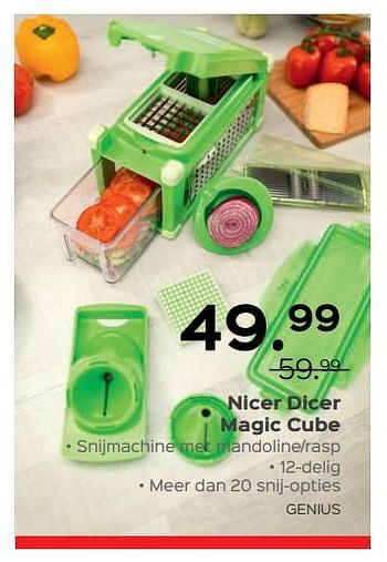 Promoties Nicer dicer magic cube - Nicer Dicer - Geldig van 07/12/2017 tot 31/12/2017 bij ShopWillems