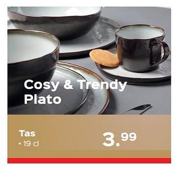 Promoties Plato tas - Cosy & Trendy - Geldig van 07/12/2017 tot 31/12/2017 bij ShopWillems