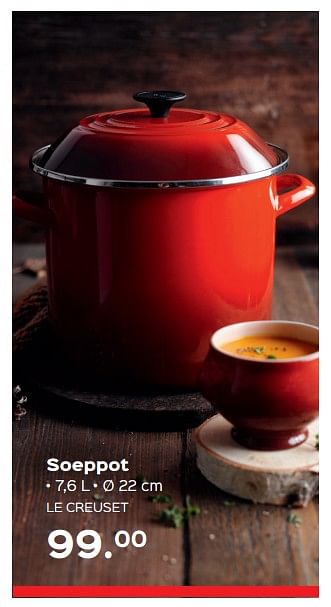 Promoties Soeppot - Le creuset - Geldig van 07/12/2017 tot 31/12/2017 bij ShopWillems