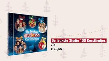 Promoties De leukste studio 100 kerstliedjes - Studio 100 - Geldig van 01/12/2017 tot 31/12/2017 bij Standaard Boekhandel