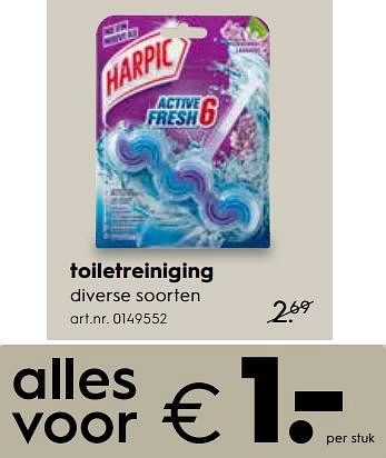 Promoties Toiletreiniging - Harpic - Geldig van 04/12/2017 tot 31/12/2017 bij Blokker