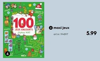 Promoties Maxi jeux - Huismerk - Blokker - Geldig van 04/12/2017 tot 31/12/2017 bij Blokker