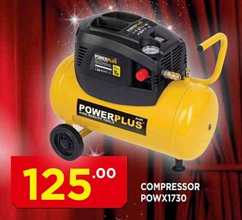Promoties Powerplus compressor powx1730 - Powerplus - Geldig van 07/12/2017 tot 31/12/2017 bij Bouwcenter Frans Vlaeminck
