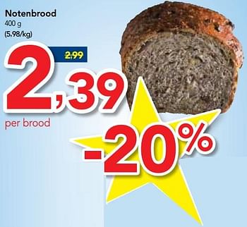 Promoties Notenbrood - Huismerk - Makro - Geldig van 13/12/2017 tot 30/12/2017 bij Makro