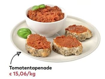 Promoties Tomatentapenade - Huismerk - Bioplanet - Geldig van 06/12/2017 tot 02/01/2018 bij Bioplanet