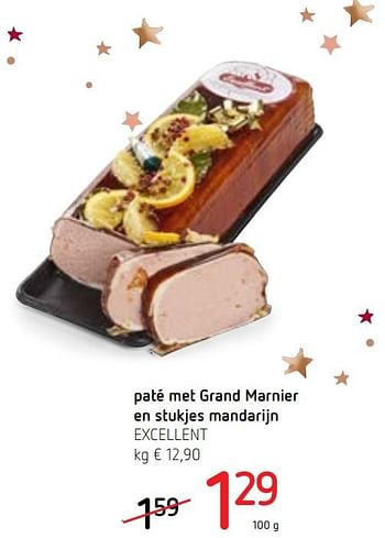 Promoties Paté met grand marnier en stukjes mandarijn excellent - Excellent - Geldig van 14/12/2017 tot 03/01/2018 bij Spar (Colruytgroup)