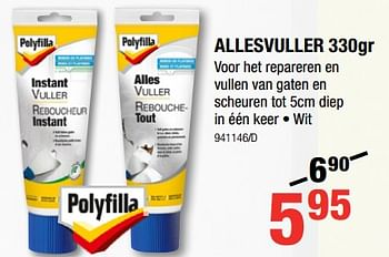 Promotions Allesvuller 330gr - Polyfilla - Valide de 07/12/2017 à 31/12/2017 chez HandyHome