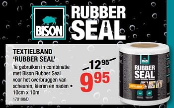Promoties Textielband rubber seal - Bison - Geldig van 07/12/2017 tot 31/12/2017 bij HandyHome