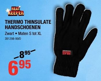 Promoties Thermo thinsulate handschoenen - Heat Keeper - Geldig van 07/12/2017 tot 31/12/2017 bij HandyHome