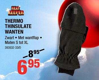 Promoties Thermo thinsulate wanten - Heat Keeper - Geldig van 07/12/2017 tot 31/12/2017 bij HandyHome