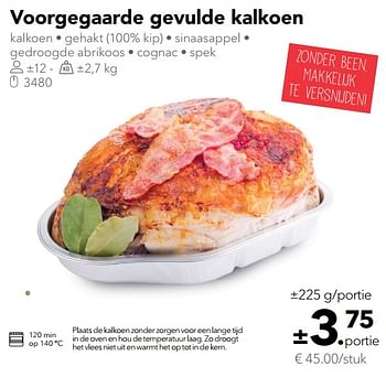 Promoties Voorgegaarde gevulde kalkoen - Huismerk - Buurtslagers - Geldig van 08/12/2017 tot 21/12/2017 bij Buurtslagers